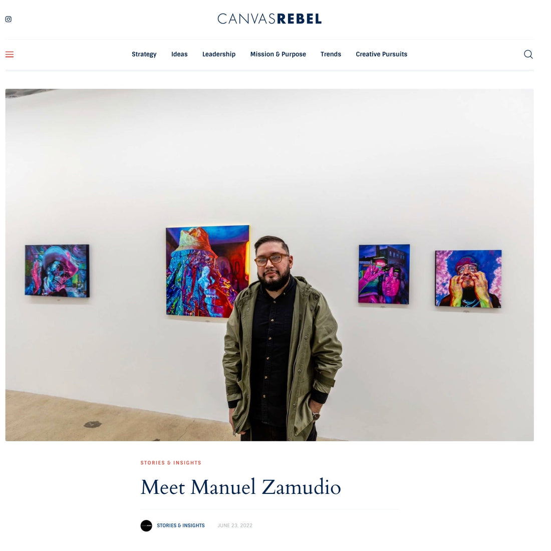 Canvas Rebel: Interview with Manuel Zamudio